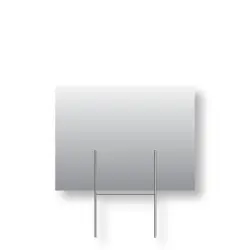 Small, Half-Size H-Wires Sign Stakes